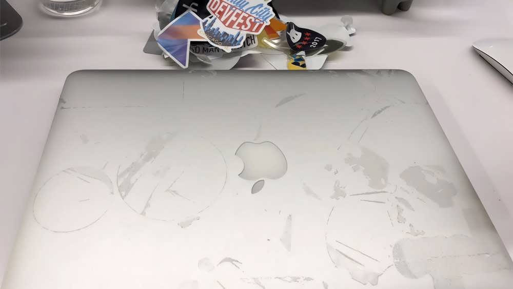 Eliminate sticker remaining stains