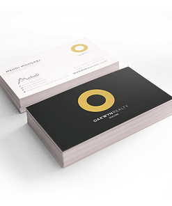 Peachy soft touch business card